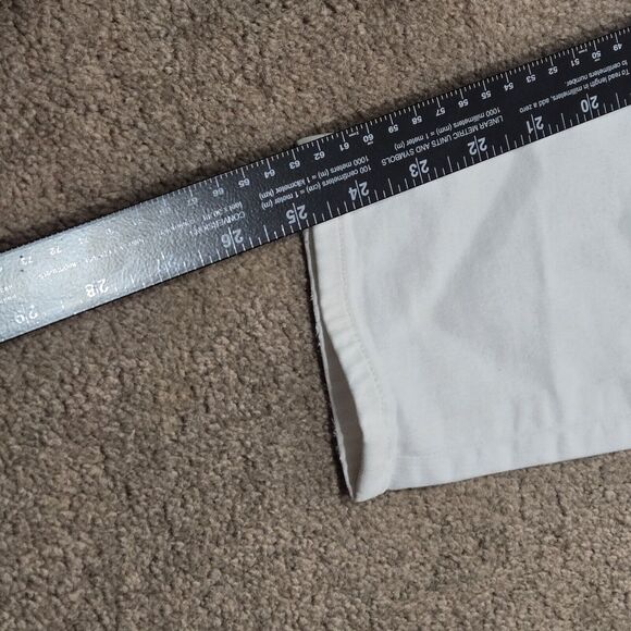 Agolde Womens Jeans Sz 29 White Distressed Sophie Crop - Picture 14 of 14